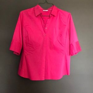 Pink short sleeve button down, like new